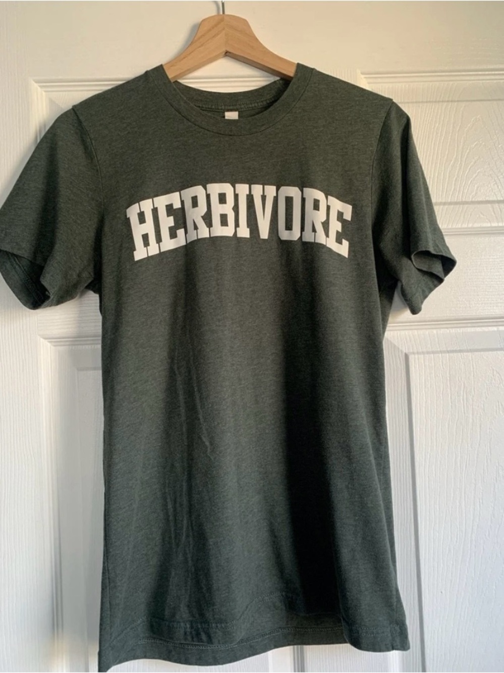 Bella Canvas Dark Green HERBIVORE Graphic Tee - Men's Short Sleeve